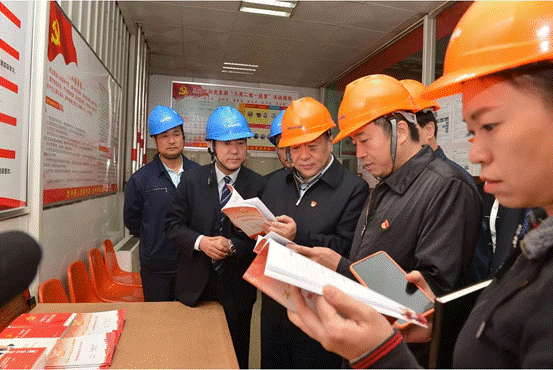 市委巡回指导六组、工投集团调研组深入凯发k8调研指导主题教育事情