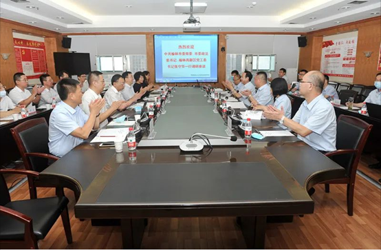 榆林市政法委书记、榆林高新区党工委书记张守华一行深入凯发k8考察调研