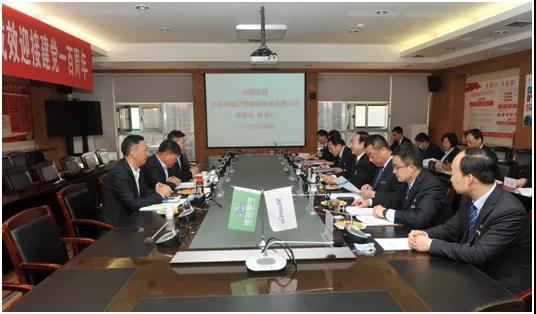 阿拉善盟沪蒙能源实业有限公司董事长林孝仁一行来凯发k8座谈交流